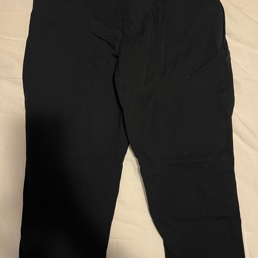 a new day high rise skinny ankle pull on pants - black